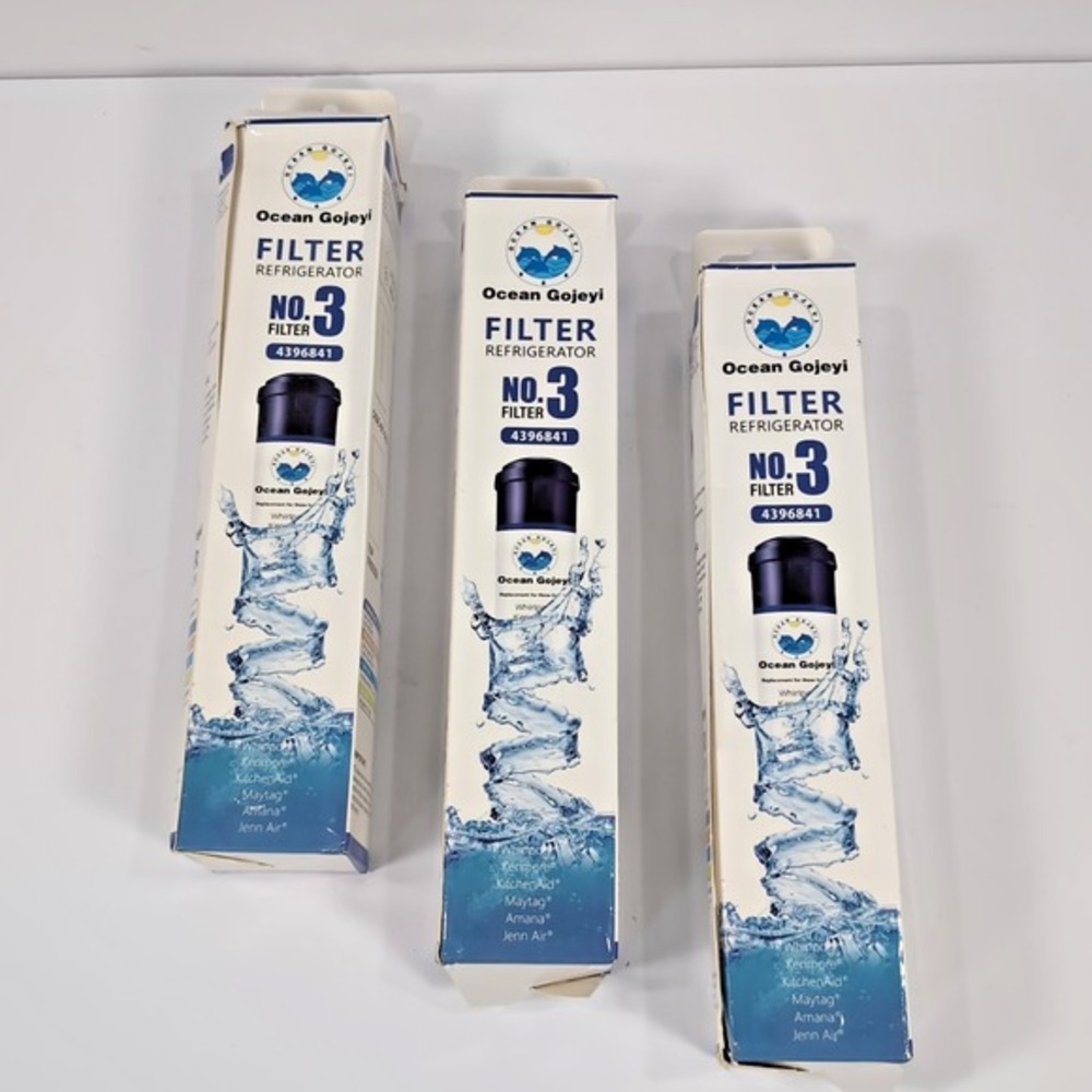 (3) Ocean Gojeyi Refrigerator Water Filter No. 3 Filtr 4396841‎ Fits Whirpool